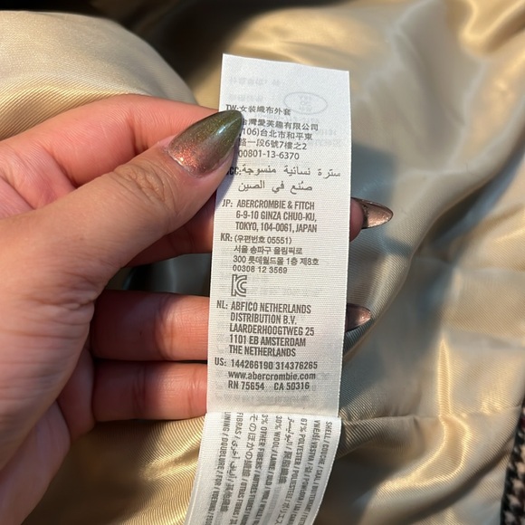 Abercrombie Plaid Wool Coat - Picture 6 of 7